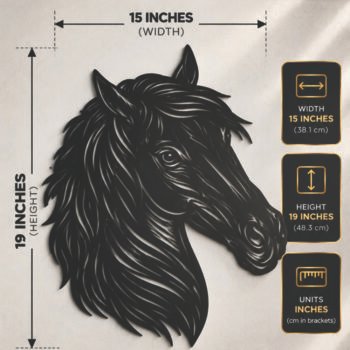 horse metal art