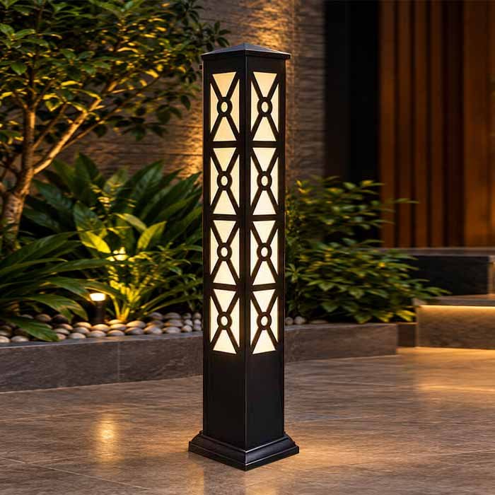 lamp8 Size 3ft Height x 4 inc Diameter, Powder Coating, LED/SMD Light, 18 SWG