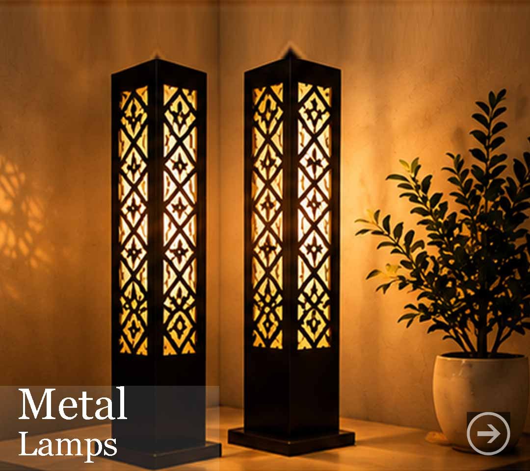 metal outdoor lamps