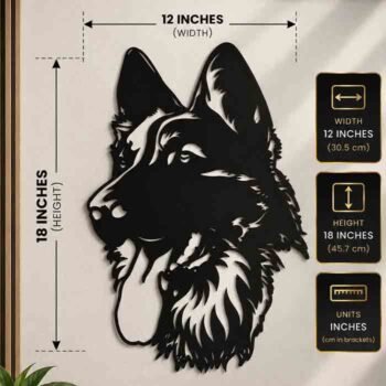 dog metal art